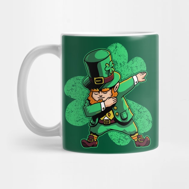 Dabechaun Leprechaun Dabbing St Patricks Day Green Shirt by vo_maria